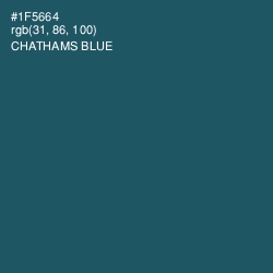 #1F5664 - Chathams Blue Color Image